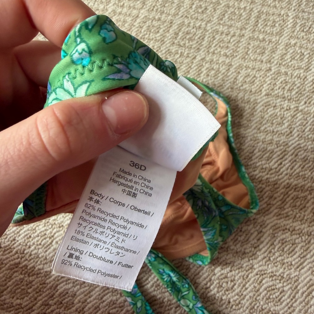 J. Crew Green Floral Bikini Set - Picture 12 of 12
